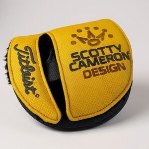 Scotty Cameron Design Titleist Putter Head Cover Mallet Golf Yellow